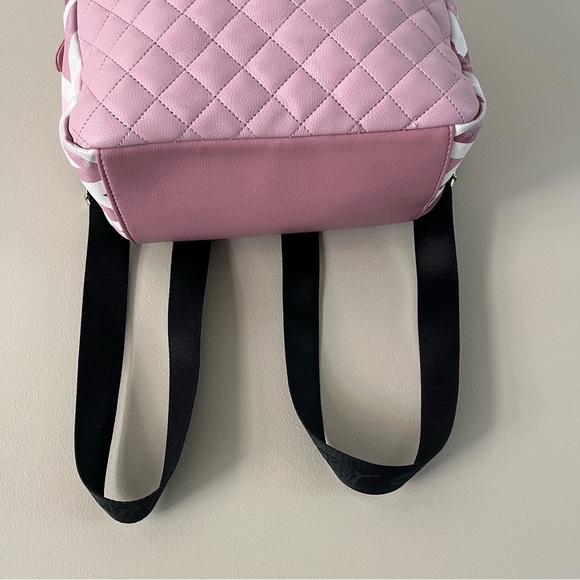 Betsey Johnson Pink Chevron Backpack - Picture 5 of 16